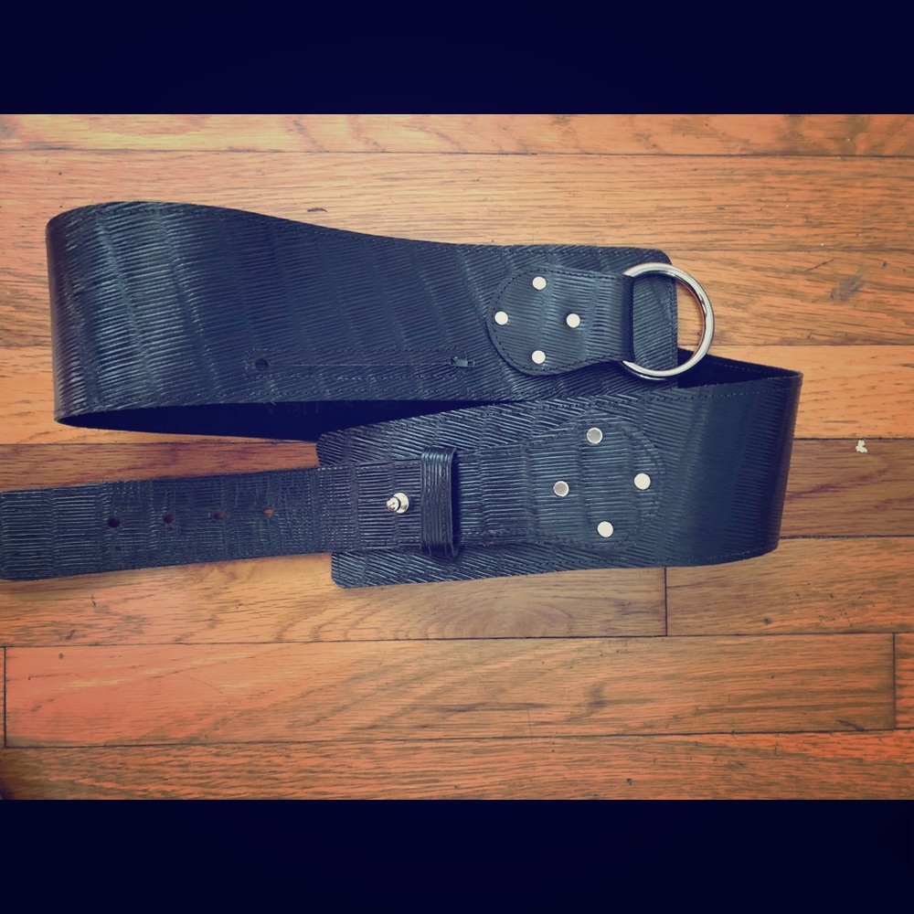 Hand crafted leather belt